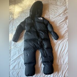 The North Face Infant Black Puffer Snowsuit